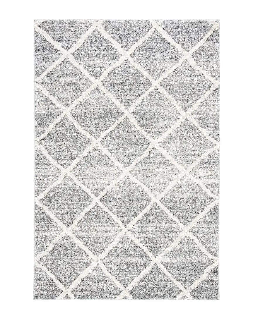 Lucia Shag Rug - White, Polypropylene