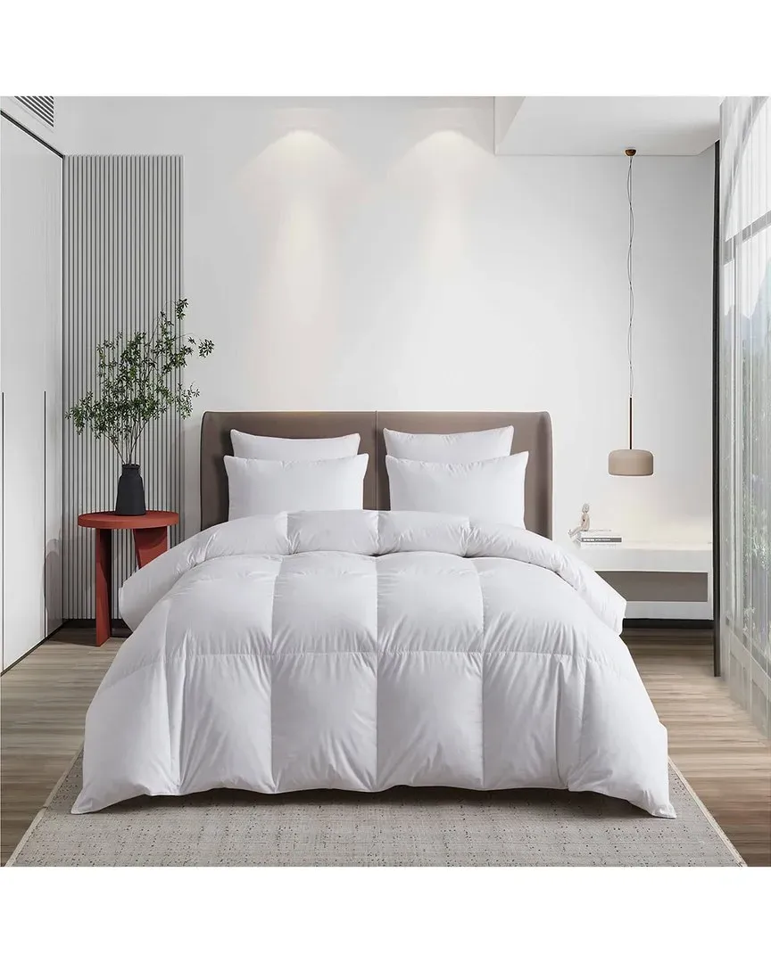 Tencel/Cotton Hungarian Goose Down Comforter - White