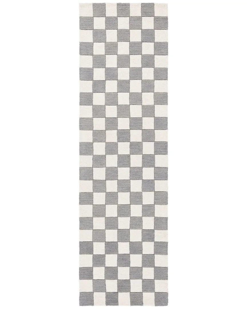 Wool Cotton Rug - Grey, Wool Cotton