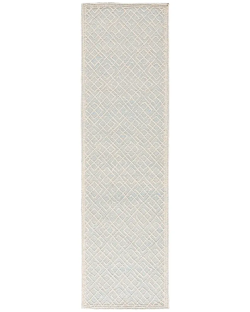 Wool Viscose Nylon Rug - Ivory Blue image
