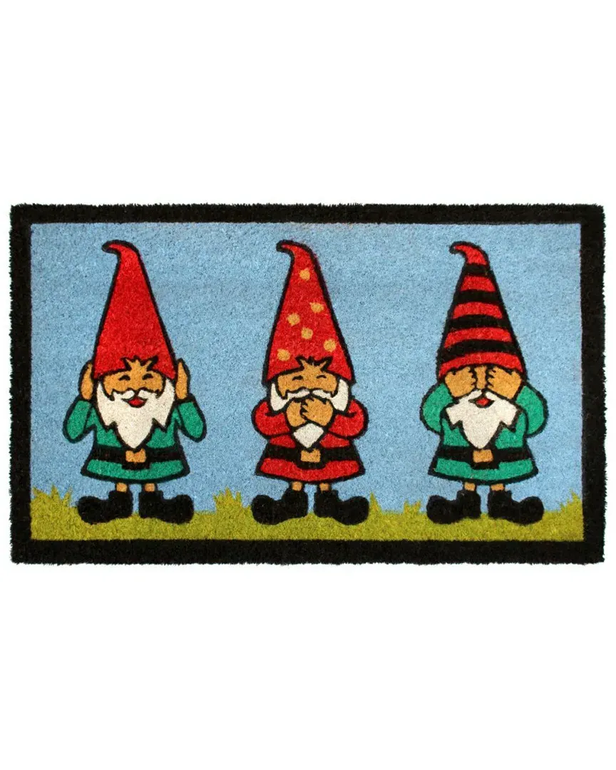 Gnomes Coir Doormat - Blue image