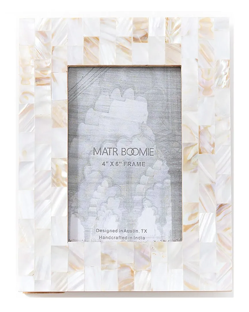 Chitra 4x6 Picture Frame - Cream, Mother-of-Pearl image