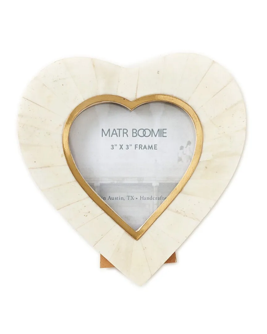 Mukhendu Heart Picture Frame - Cream, Bone