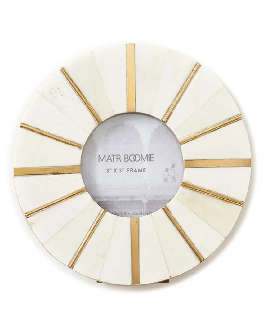 Mukhendu Round Picture Frame - Cream, Bone image