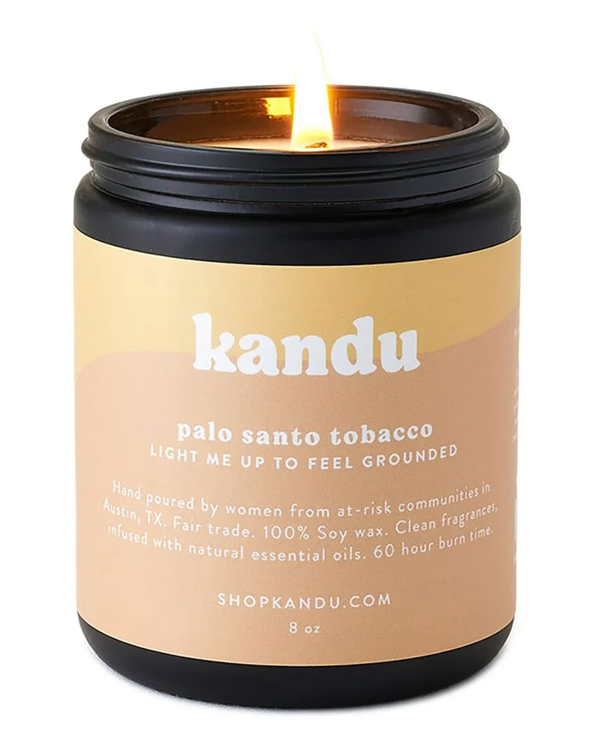 Palo Santo Tobacco 8oz Candle - Brown