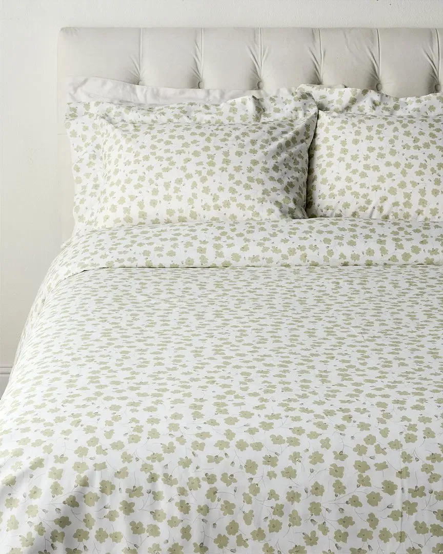 200 Thread Count 3pc Duvet Set - Sage Green, Cotton