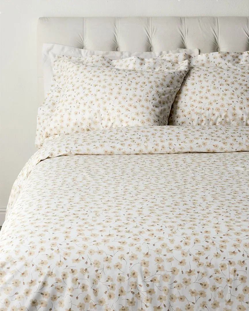 200 Thread Count 3pc Duvet Set - Taupe, Cotton