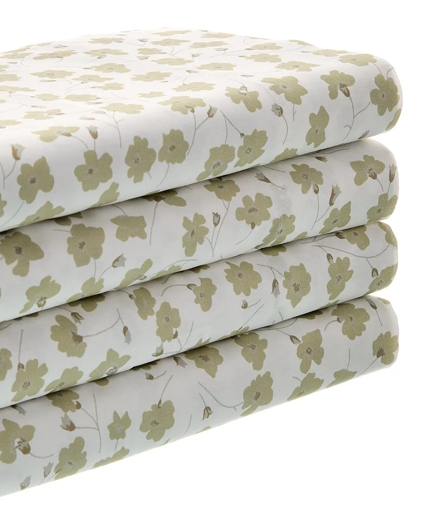 200 Thread Count 4pc Sheet Set - Sage Green, Cotton