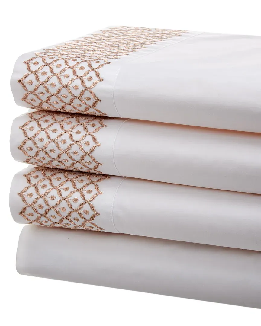 Drops Sheet Set - White, Cotton image