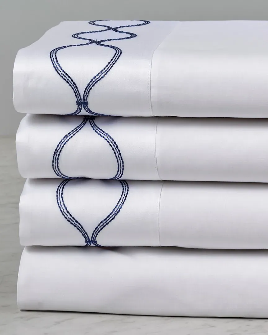 Royal Trellis Sheet Set - White, Cotton