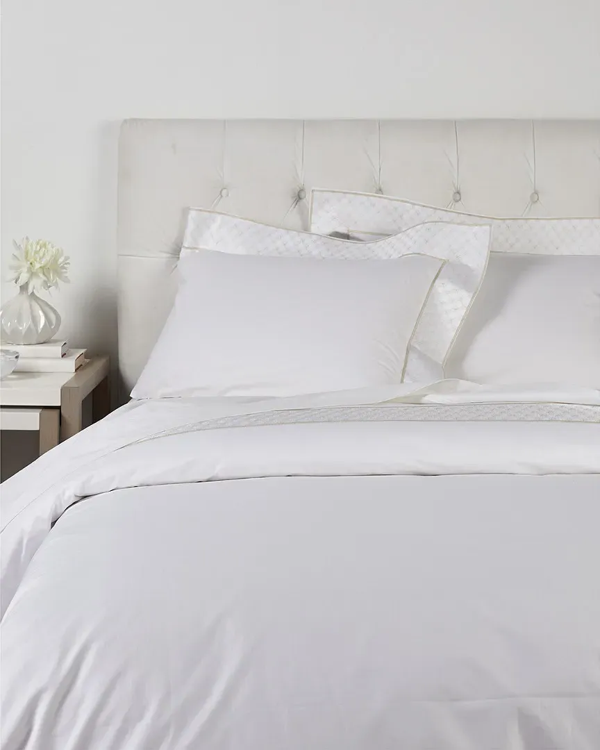 Taj Mahal Embroidered Duvet Set - Beige, Cotton image