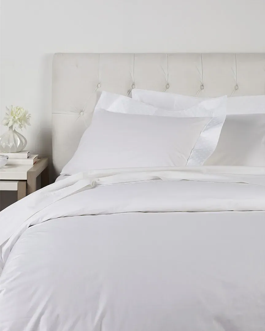 Taj Mahal Embroidered Duvet Set - White, Cotton