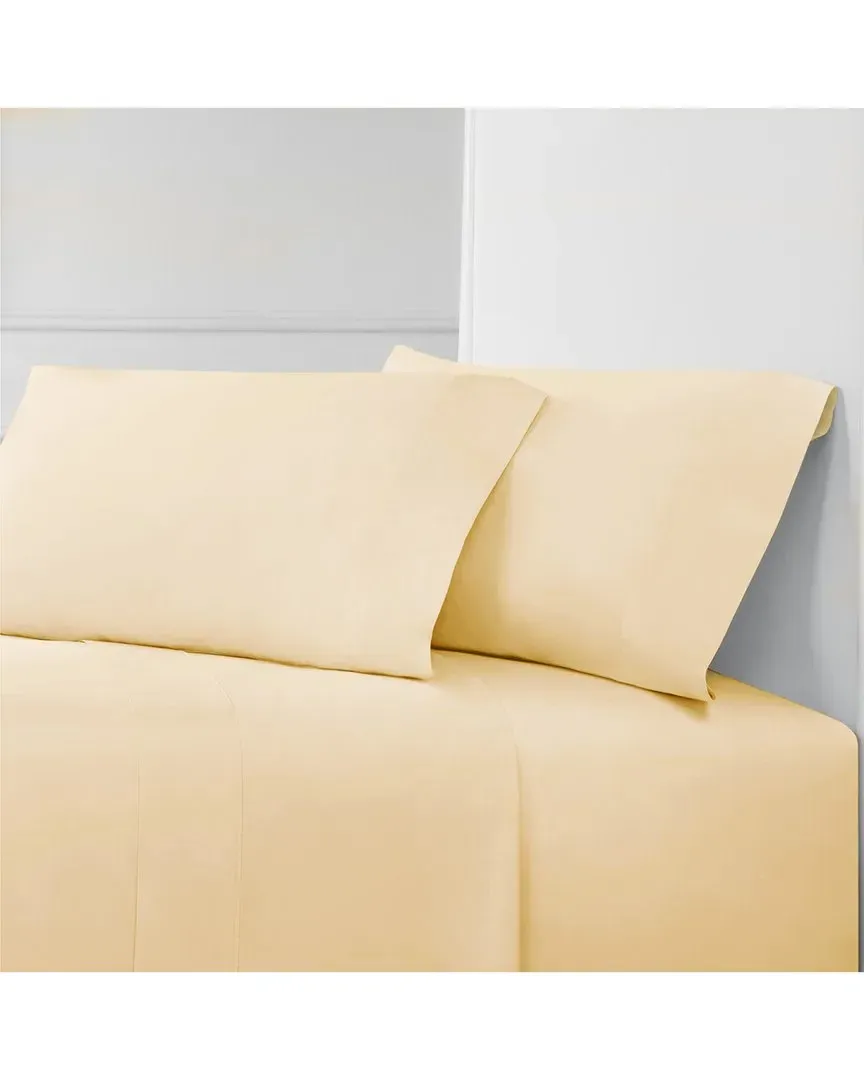 400 Thread Count Pleat Sheet Set with Bonus Pillowcases - Yellow