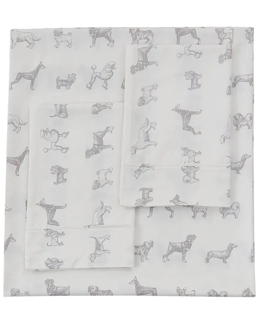 400 Thread Count Sateen Cotton Sheet Set - Grey image