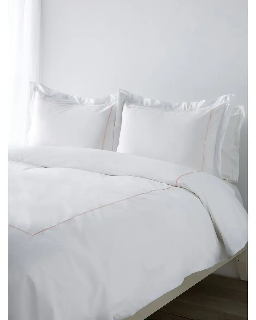 Single Marrow Stripe Duvet Set - Rose image