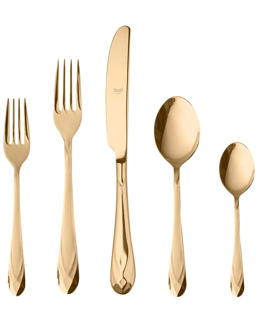 Mepra 5-Piece Diamante Place Setting - Gold, Stainless Steel image