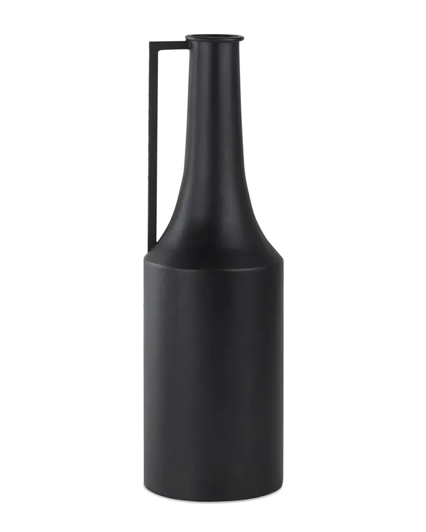 Aubrey Medium Iron Flower Jug Vase - Black image