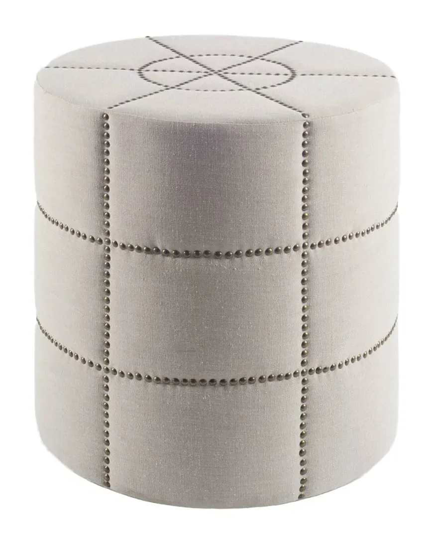 Beacon I Round Ottoman - White image