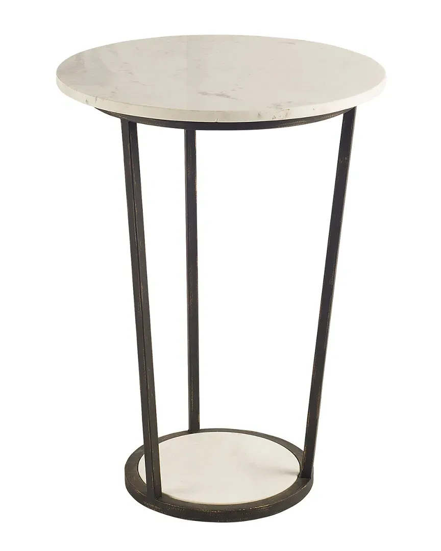 Bombola II Round Accent Table - White image