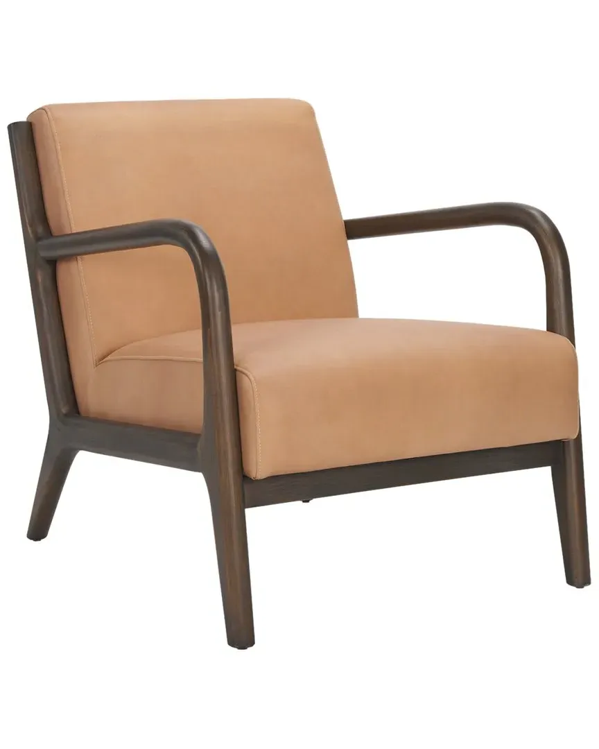 Cashel Leather Accent Chair - Dark Brown image