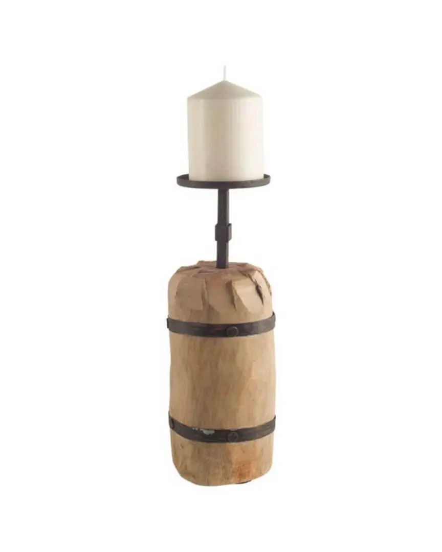Edgeland Candle Holder - Brown, Wood image