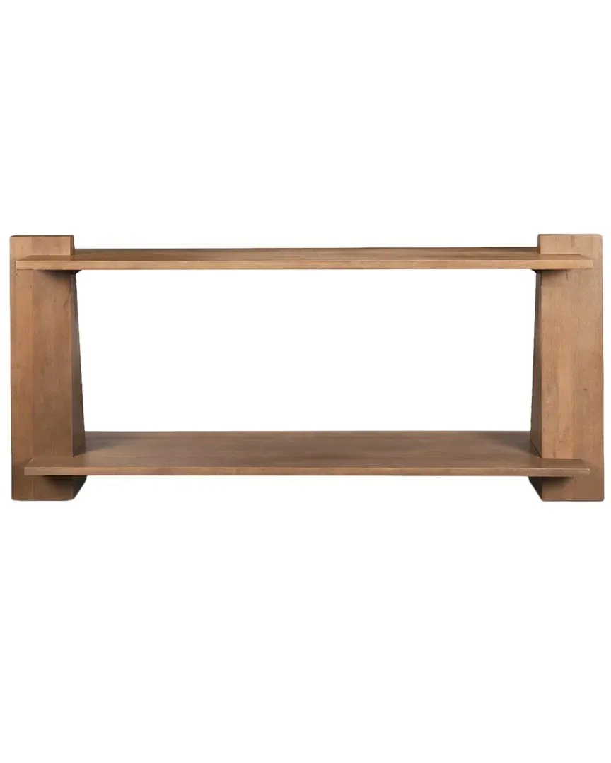 Eula Rectangular Console Table - Medium Brown, Wood image