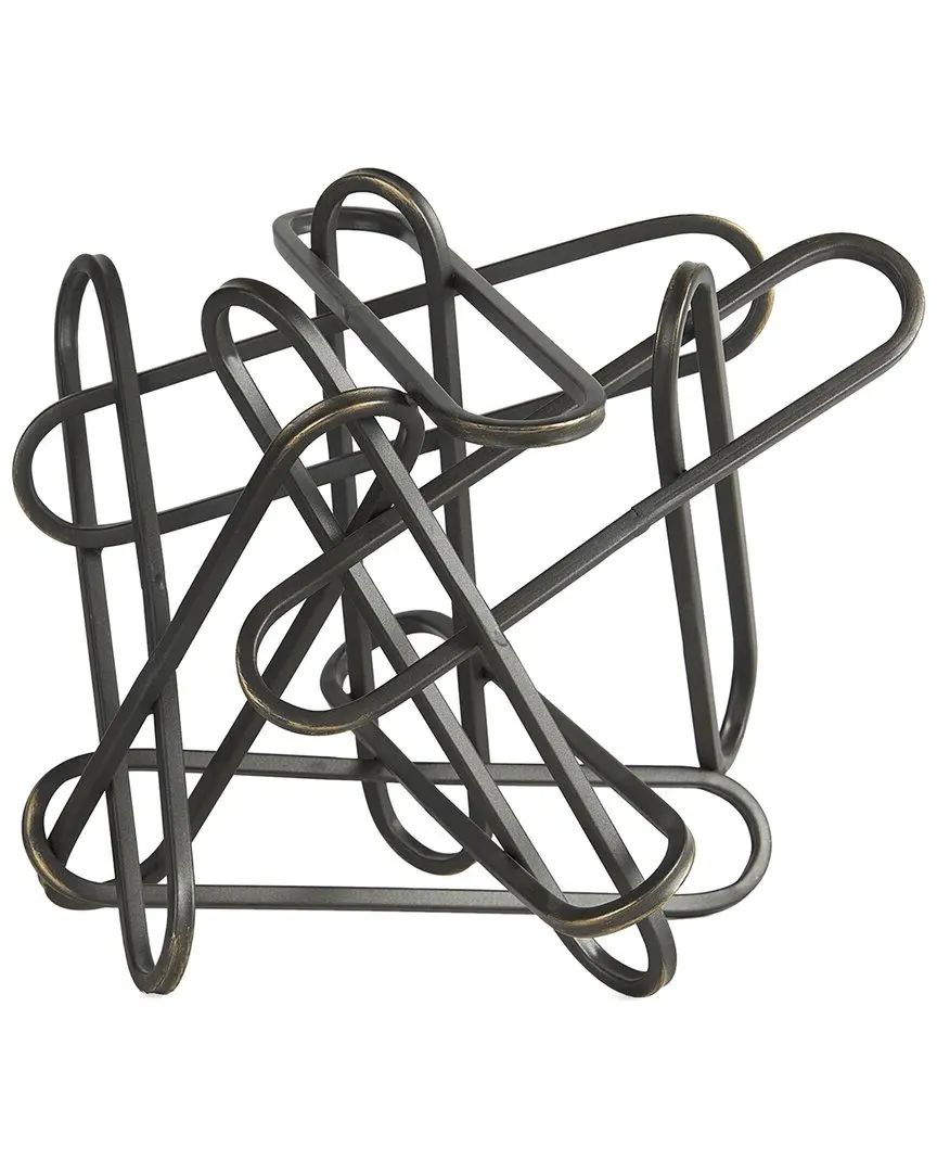 Henderson Paperclip Decorative Object - Black, Metal image