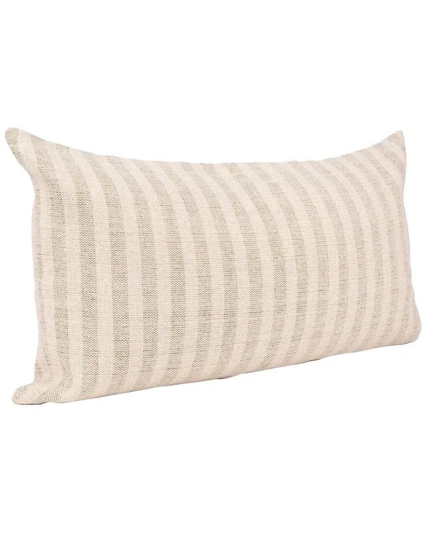 Jace Lumbar Pillow Cover - Cream, Linen-Blend image