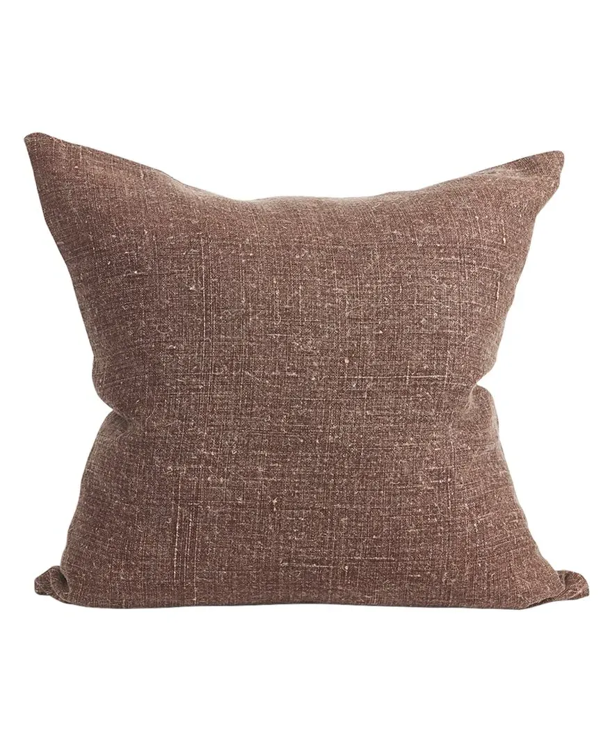 Jack Square Pillow Cover - Brown, Linen image