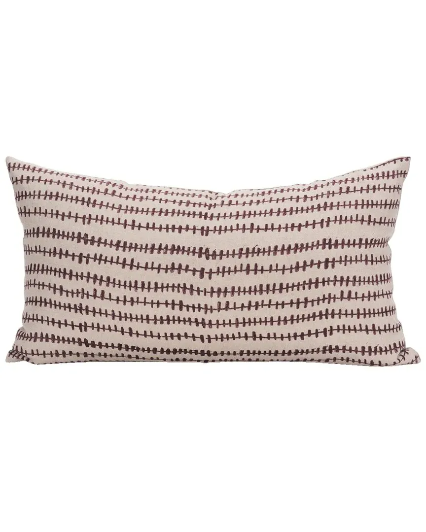 Jenna Lumbar Pillow Cover - Beige, Linen image