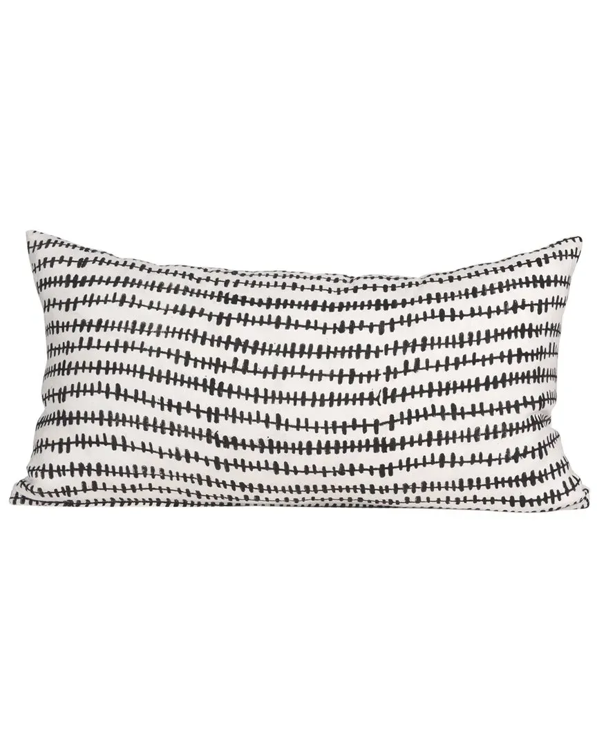 Jenna Lumbar Pillow Cover - Cream, Linen