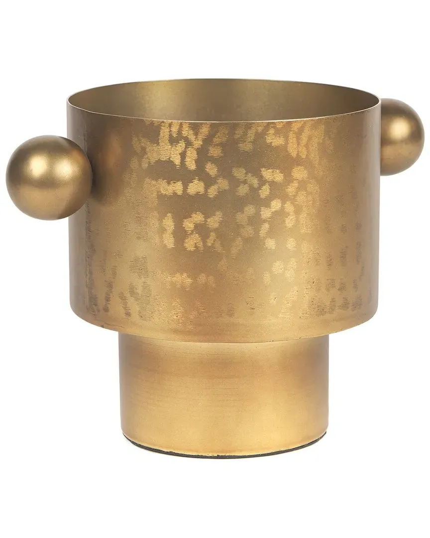 Juno Medium Iron Vase - Gold, Metal image