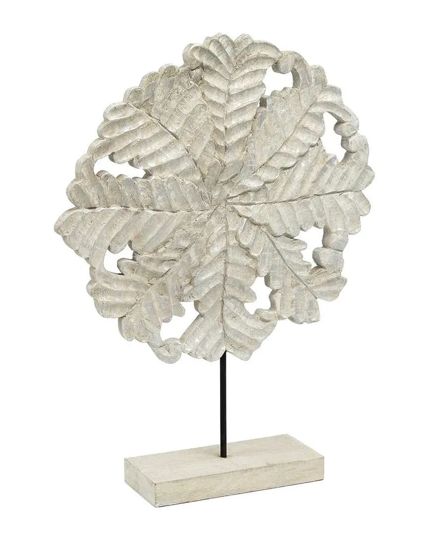 Kamara II Large Botanical Decorative Object - White