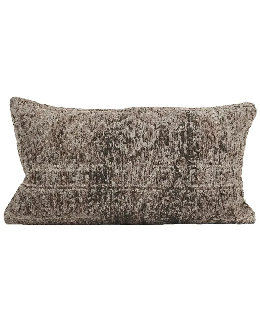 Khloe Lumbar Pillow Cover - Taupe, Cotton Chenille image