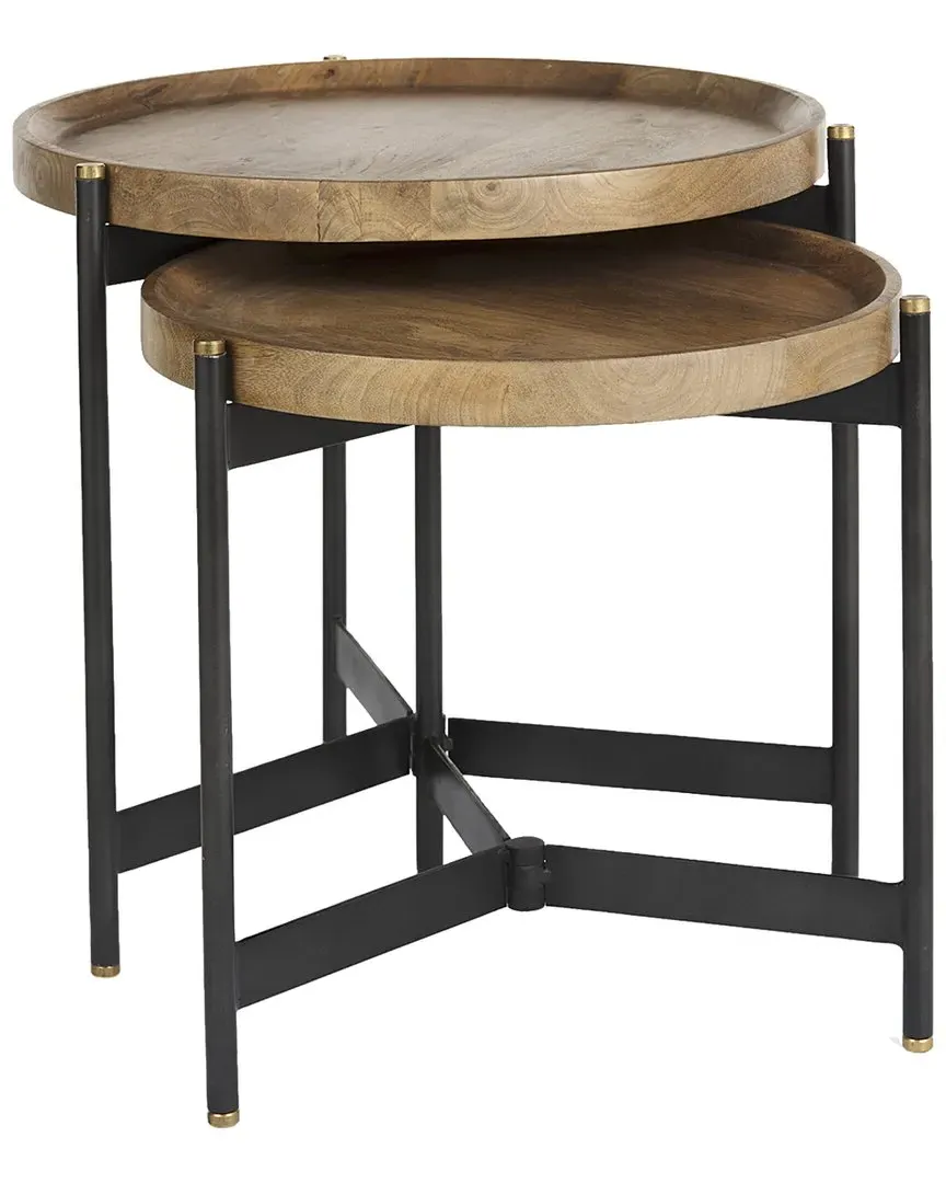 Marquisa Nesting Side Tables Set of 2 - Medium Brown image