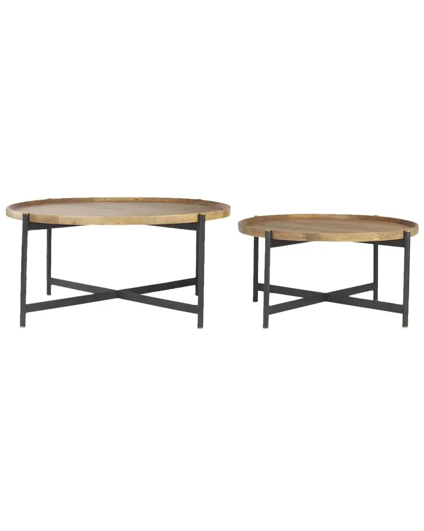 Marquisa Round Coffee Table - Medium Brown, Wood image