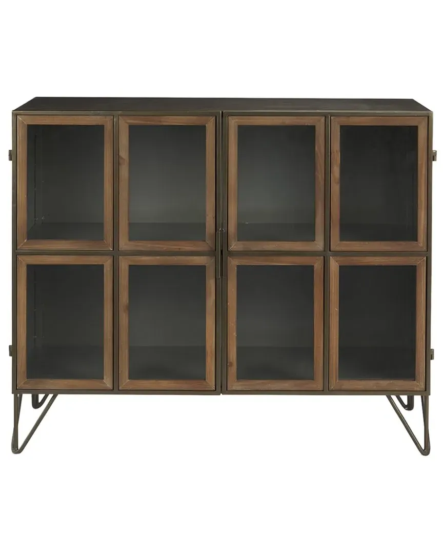 Mercana Pandora 2-Door Accent Cabinet - Brown Brass image