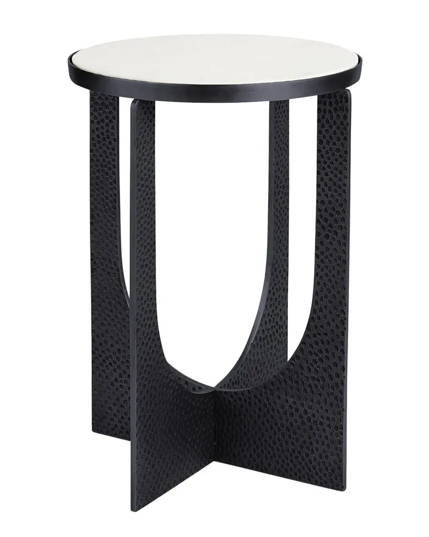 Patrick Accent Table - Black, Marble image