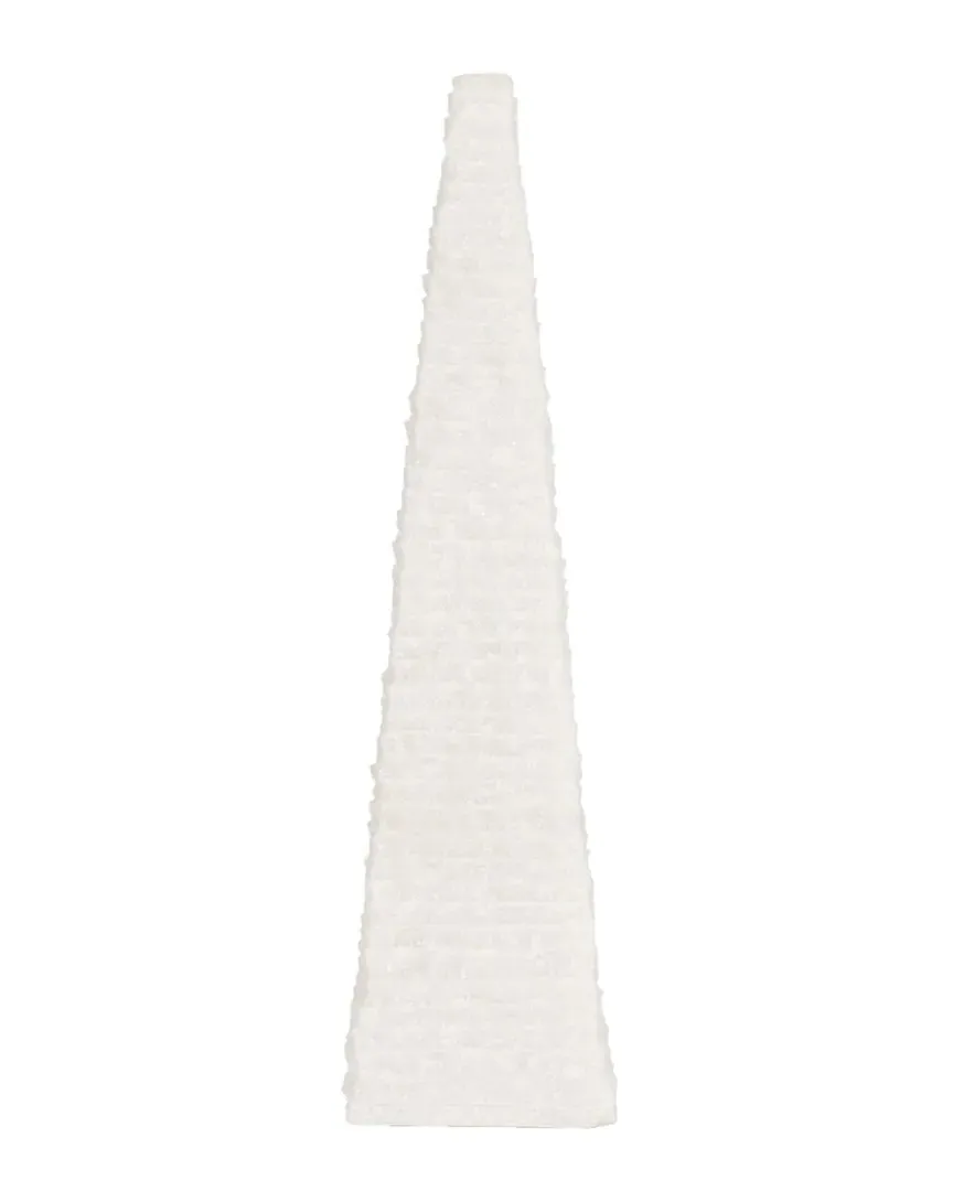 Pyramis 13in Obelisk - White, Marble image