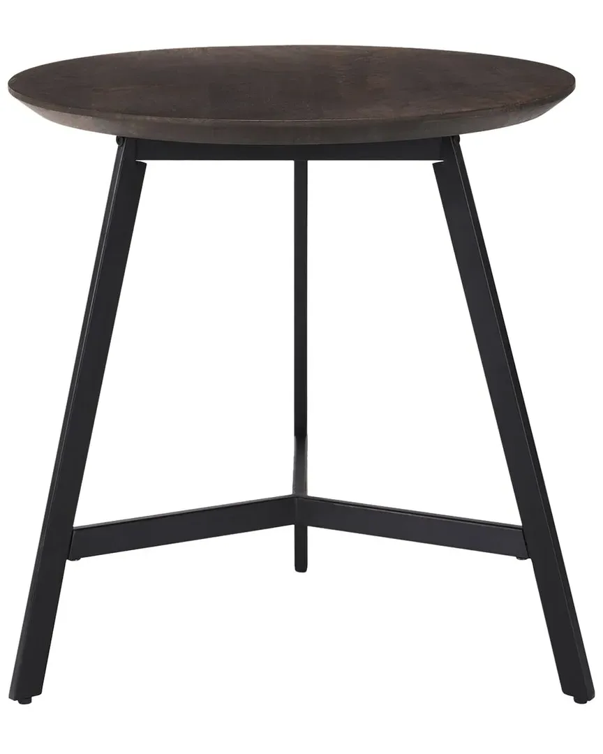 Todd Round Side Table - Dark Brown, Wood image