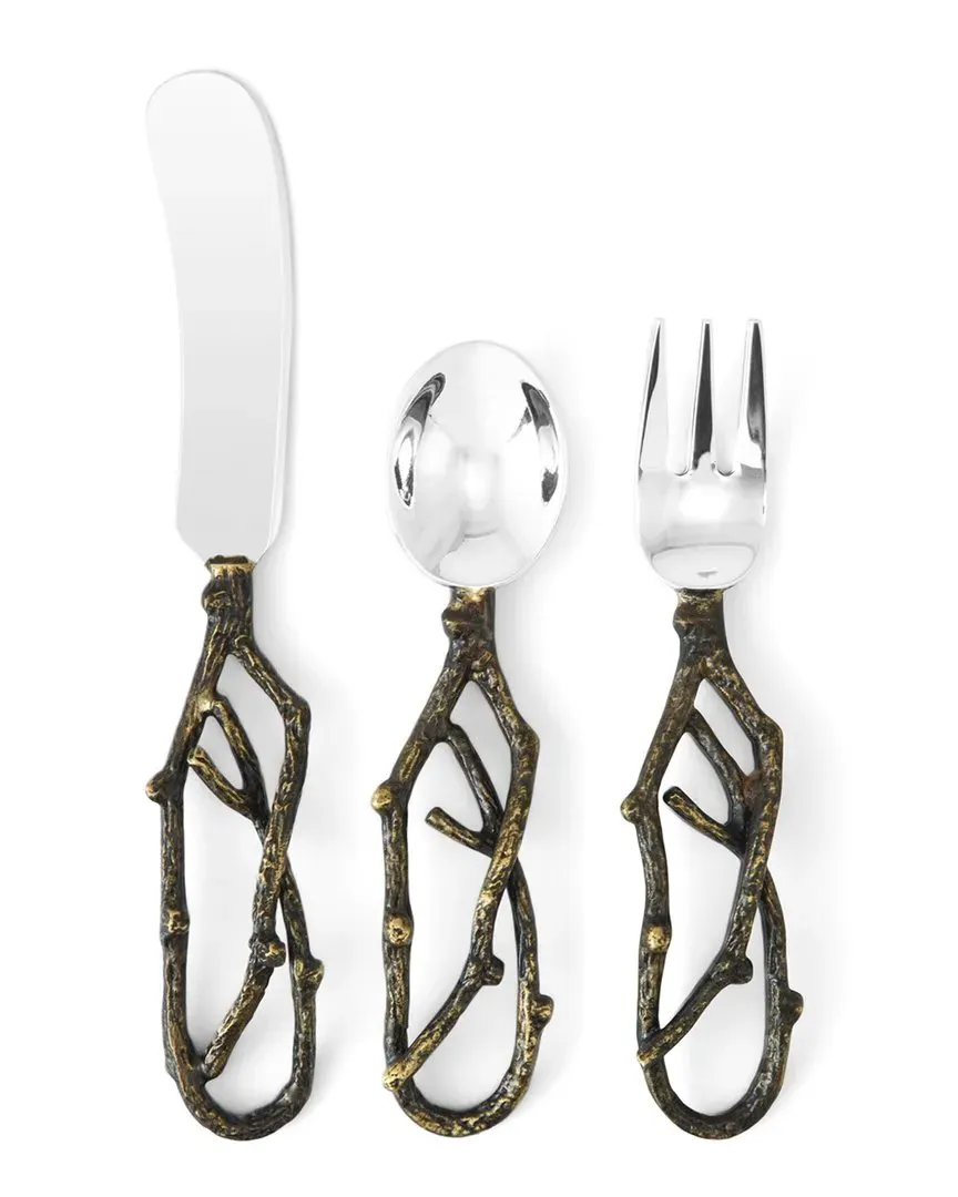 3-Piece Hors d'Oeuvres Set - Bronze, Stainless Steel image