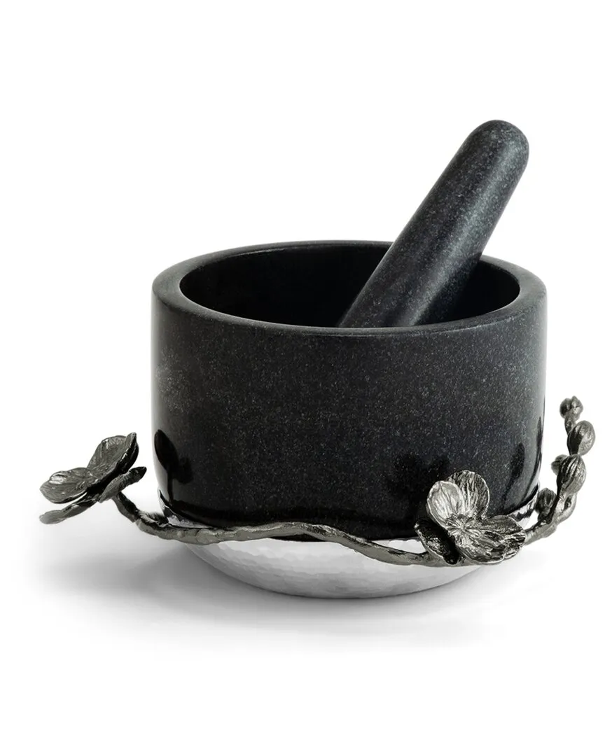 Black Orchid Mortar & Pestle - Black, Marble