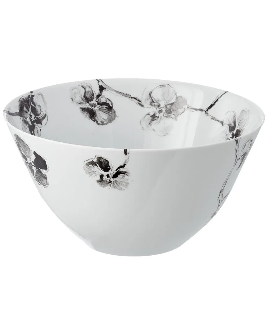 Black Orchid Serving Bowl