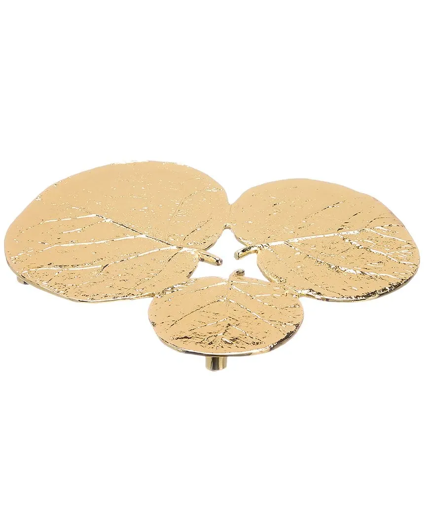 Botanical Leaf Trivet - Gold image