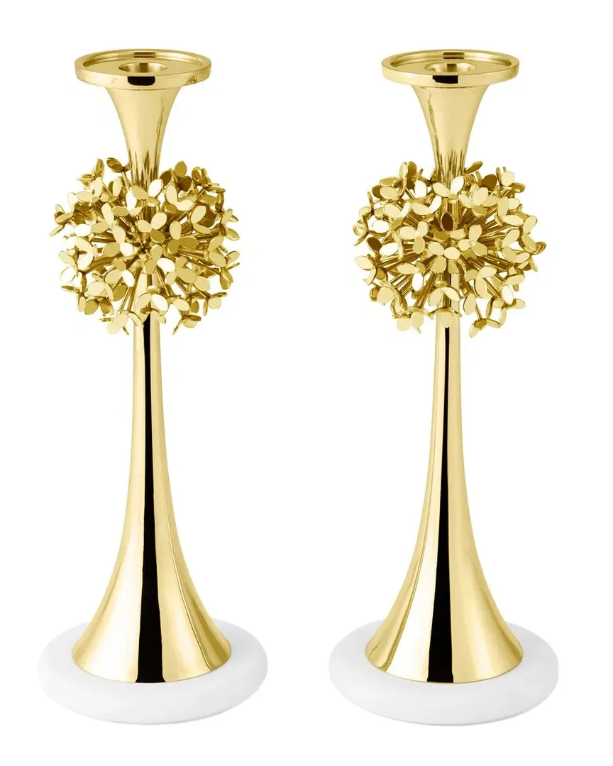 Dandelion Candleholders - Brass, Stone image