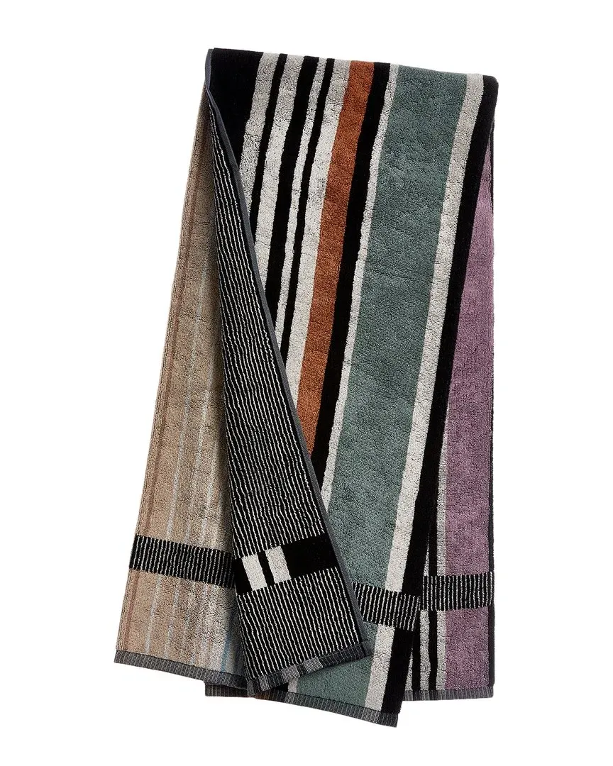 Ayrton Towel - Nero Multicolor, Cotton image