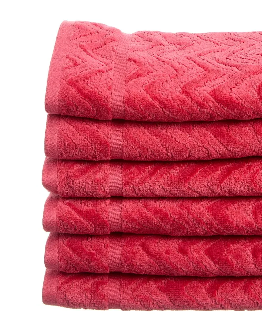 Connor Set of 6 Bath Towels - Multicolor, Cotton