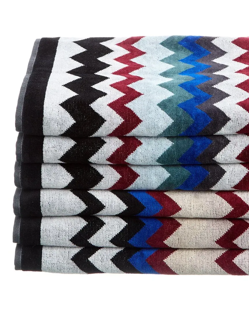 Cyrus Set of 6 Bath Towels - Multicolor, Cotton