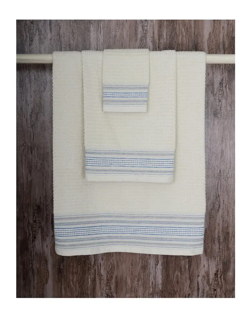 Amadora 6PC Towel Set - Blue, Organic Cotton image
