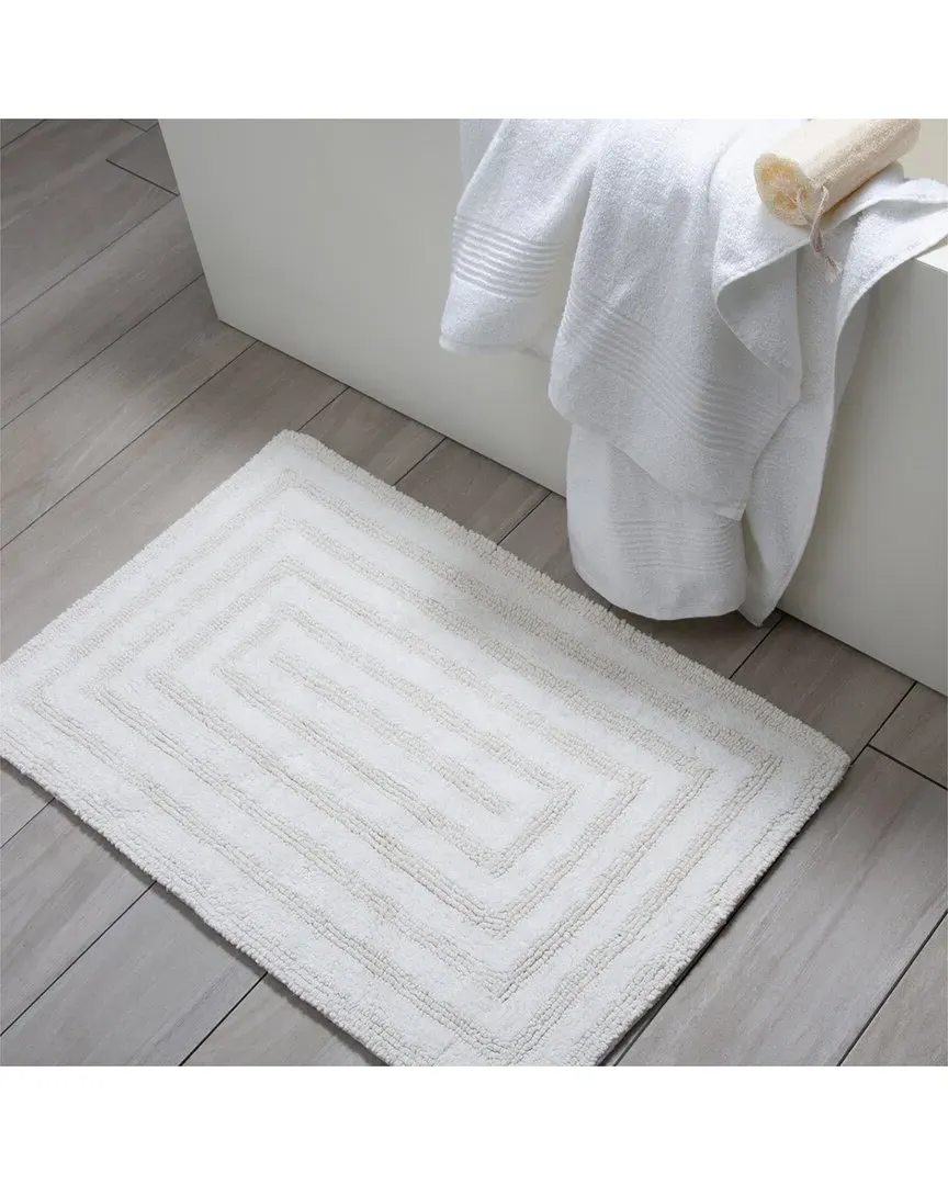 Amera Bath Mat - White, Cotton